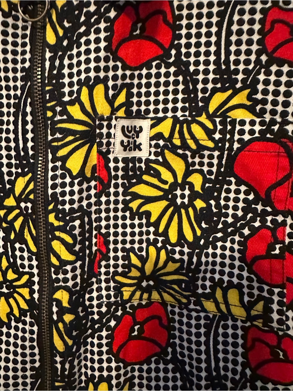 Lucy & Yak Ragan Short Sleeve Jumpsuit- Poppy Print size US 6 - Picture 3 of 9